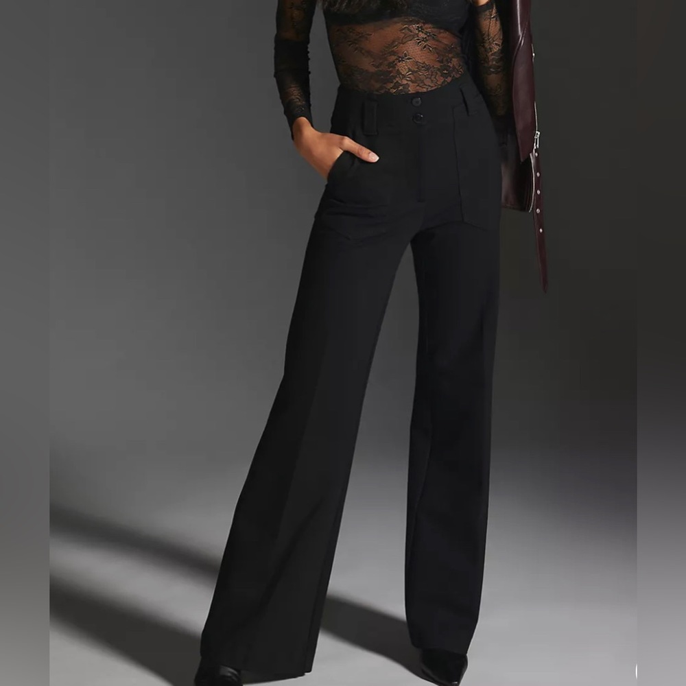 Anthropologie Maeve Wide-Leg Flare Pant